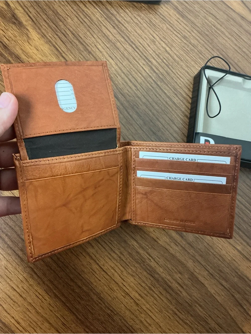 New Memphis Tiger Leather Wallet With Gift Tin Licensed College
